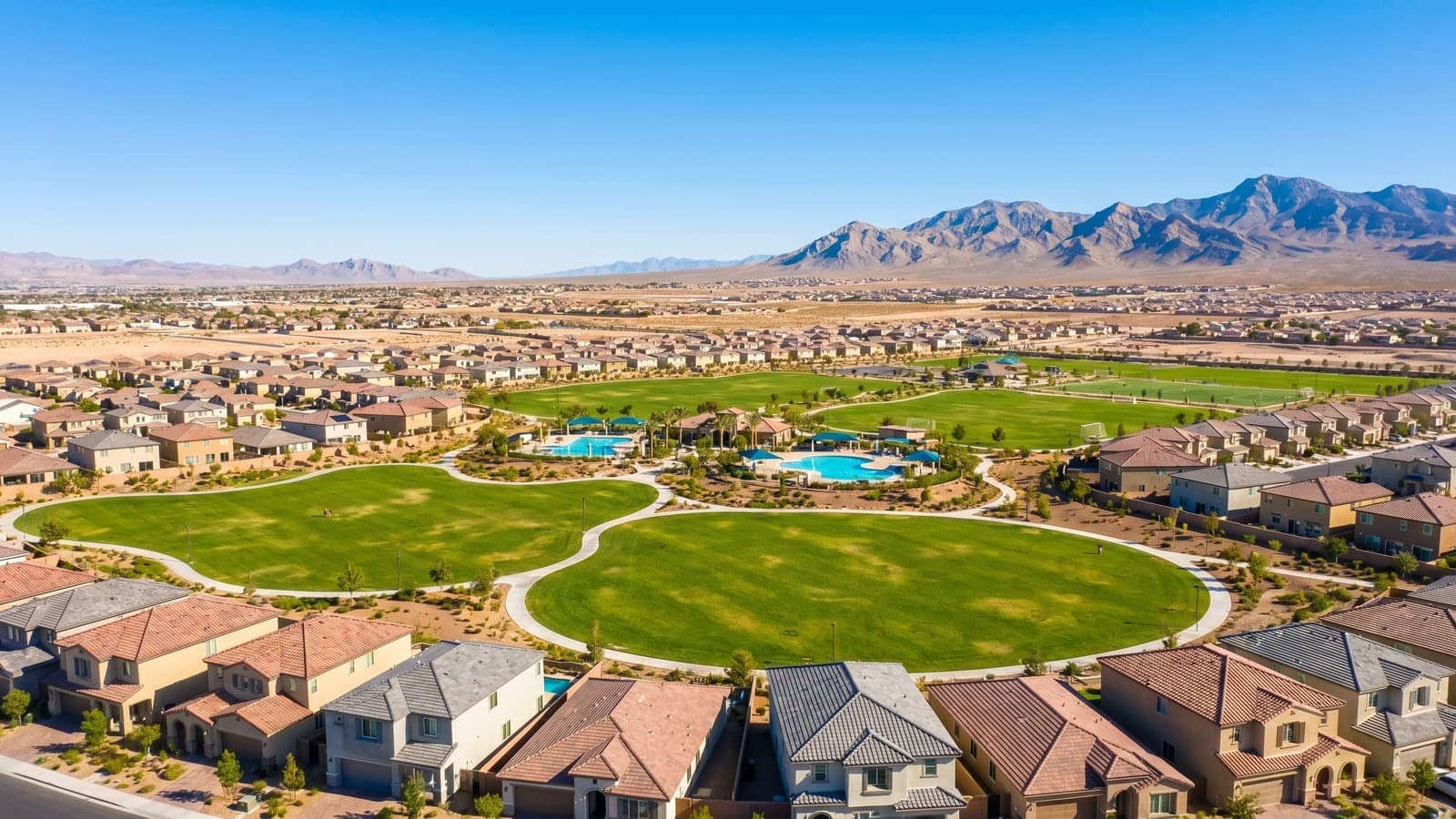 Alta Mira single-family community in North Las Vegas, Nevada -- newer construction near the 215 Beltway and Craig Ranch Regional Park
